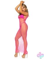 Woven Twist Net Backless Maxi Dress