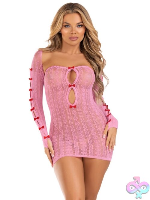 2 Piece Sweetheart Striped Tube Dress Mini Bow Detail And Matching Shrug