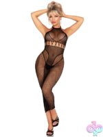 Halter Dual Net Backless Dress Cut Out Detail