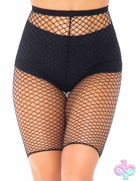 Industrial Net Biker Shorts by Leg Avenue — men's lingerie shorts