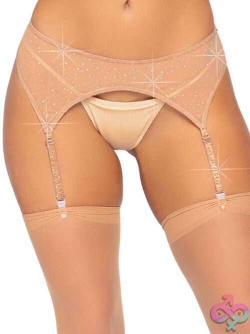 Rhinestone Garter Belt