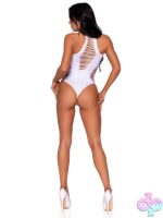 Seamless Shredded Racer Back Thong Bodysuit