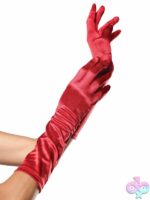 Satin Elbow Length Gloves
