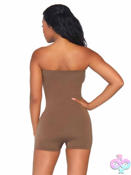 Seamless Opaque Microfiber Strapless Romper