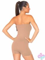 Seamless Opaque Microfiber Strapless Romper