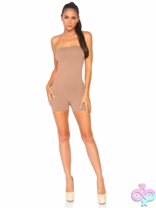 Seamless Opaque Microfiber Strapless Romper