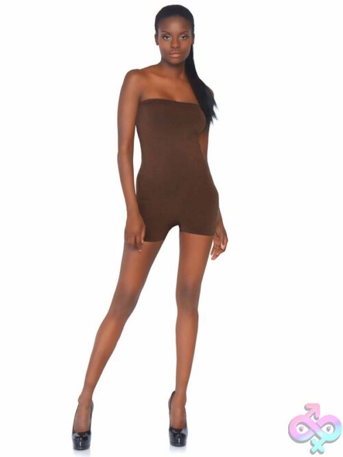 Seamless Opaque Microfiber Strapless Romper