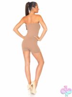 Seamless Opaque Microfiber Strapless Romper