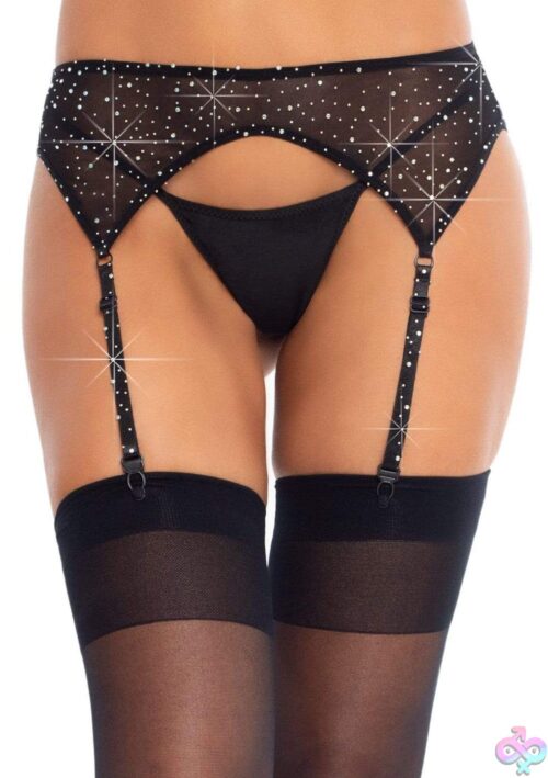 Rhinestone Garter Belt - Image 4