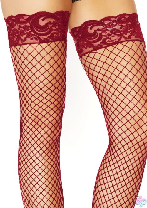Stay Up Fishnet Thigh Highs - Image 2