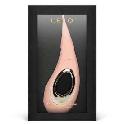 Peach pink bendable-tip pinpoint clitoral vibrator in silicone by Lelo