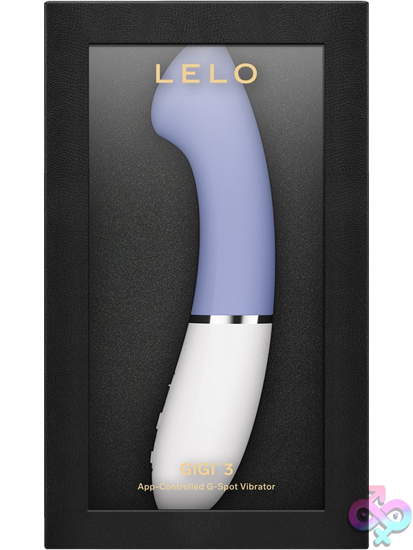Discreet-Toys-Lelo-Gigi-3-Powder-Blue-Nu-Lelo9745 Powder Blue Curved Silicone G-Spot Vibrator With App-Controlled Settings By Lelo