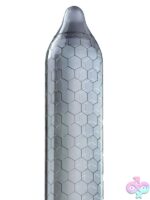 hex structured latex condoms Lelo Hex Original 12pk by Lelo silver packaging