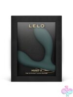 Hugo 2 dual-motor app-controlled prostate massager in gray silicone by Lelo