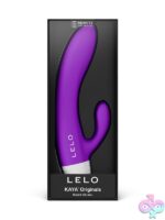 Deep-curve purple rabbit vibrator in silicone by Lelo