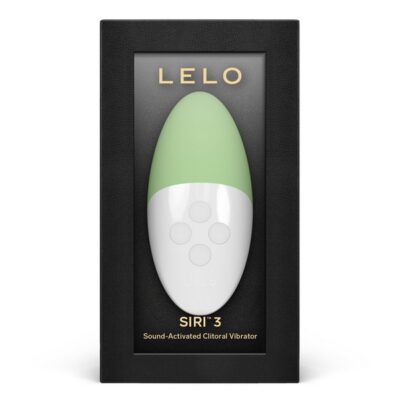 Pistachio Cream white sound-activated clitoral vibrator with SoundSense technology by Lelo