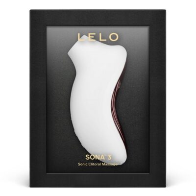 Lelo Sona 3 white sonic clitoral suction stimulator with soft silicone finish by Lelo