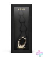 Lelo Soraya Beads vibrating anal beads in black body-safe silicone by Lelo