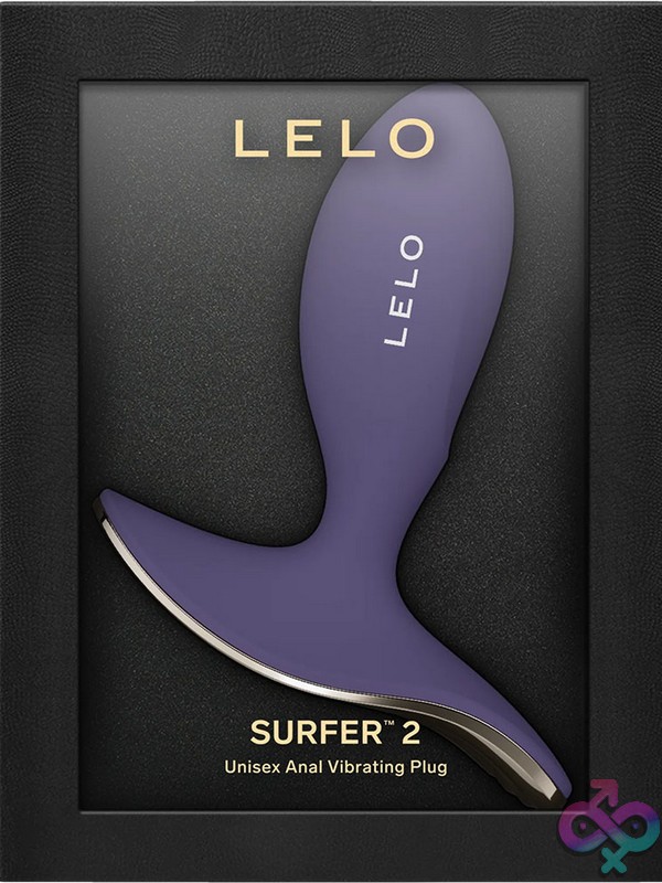 Discreet-Toys-Lelo-Surfer-2-Cyber-Purple-Nu-Leloa0568 Ergonomic Vibrating Anal Plug In Cyber Purple Silicone By Lelo