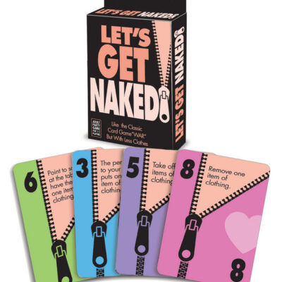 lets get naked card game by Little Genie — adult stripping card game with 52 cards