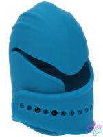 Levelz Adjustable Vibrating Silicone Penis Head Stimulator – Teal - Image 2
