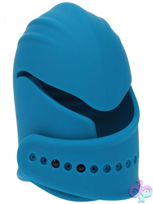 Levelz Adjustable Vibrating Silicone Penis Head Stimulator – Teal - Image 2