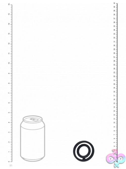 Levelz Classic Grooved Silicone Cock &Amp; Ball Ring Black - Image 3