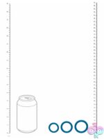 Levelz Classic Silicone Cock Ring Set XS/S/M – Teal - Image 3