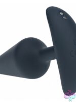 Levelz Classic Vibrating Silicone Anal Plug Medium Black - Image 2
