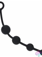 Levelz Curved Silicone Anal Beads Black - Image 2