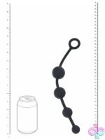 Levelz Curved Silicone Anal Beads Black - Image 3
