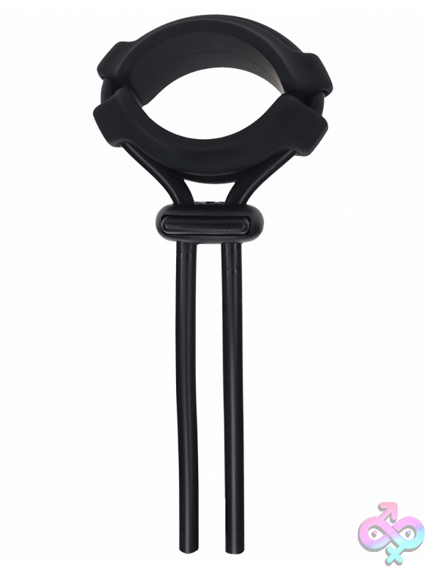 Discreet-Toys-Levelz-Detachable-Wide-Adjustable-Silicone-Lasso-Cock-Ring-5Mm-Black-Nu-St-Lvl01-0054Blk Wide Adjustable Black Silicone Lasso Cock Ring With Locking Slider By Shots Toys