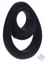 Double Ergo Silicone Cock Ring – Black - Image 2