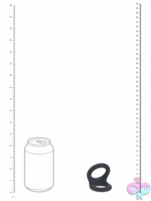 Double O Silicone Cock Ring In Black - Image 3