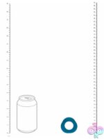 Levelz Ergo Liquid Silicone Cock Ring – Teal - Image 3