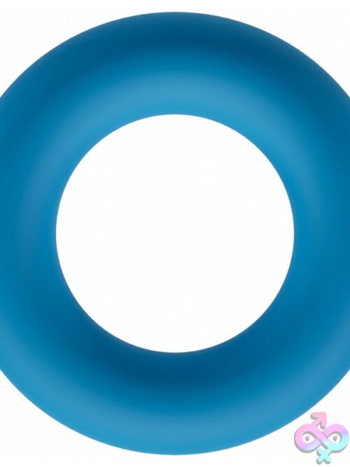 Levelz Liquid Silicone Cock Ring – Teal - Image 2