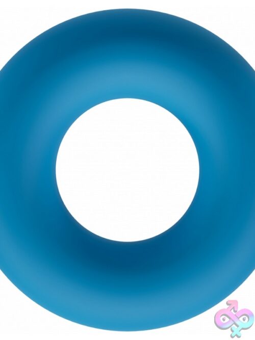 Levelz Liquid Silicone Cock Ring – Teal - Image 2
