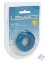 Levelz liquid silicone cock ring in teal by Shots Toys