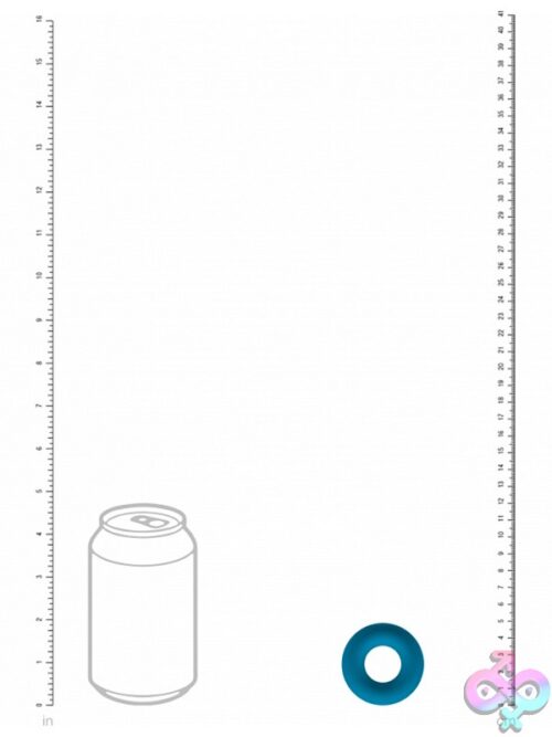 Levelz Liquid Silicone Cock Ring – Teal - Image 3