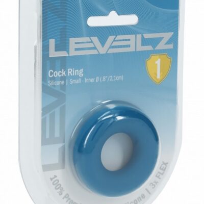 Levelz liquid silicone cock ring in teal by Shots Toys