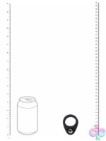 Levelz Liquid Silicone Single Weighted Ball Cock Ring – Black - Image 3