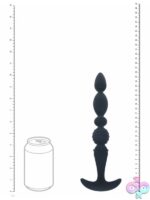 Levelz Multi Textured Silicone Flared Anal Probe Black - Image 3