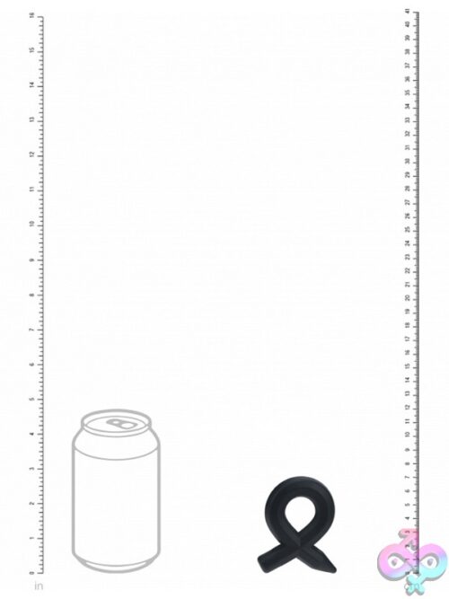 Levelz Pencil Liquid Silicone Cock Ring – Black - Image 3