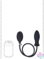 Levelz Ribbed Inflatable Silicone Anal Plug – Black - Image 5