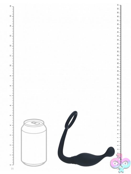 Levelz Silicone Cock Ring With Prostate Stimulator – Black - Image 3