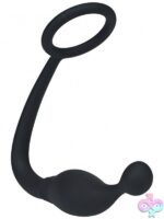 Levelz Silicone Cock Ring With Prostate Stimulator – Black - Image 2