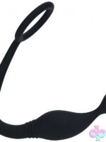 Levelz Silicone Cock Ring With Prostate Stimulator – Black - Image 3
