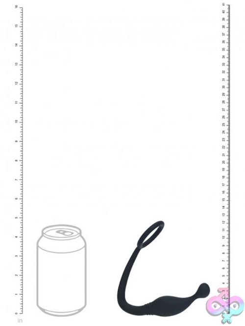 Levelz Silicone Cock Ring With Prostate Stimulator – Black - Image 5
