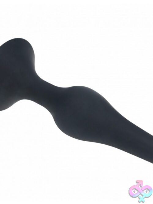 Levelz Slim Silicone Anal Plug Medium Black - Image 2