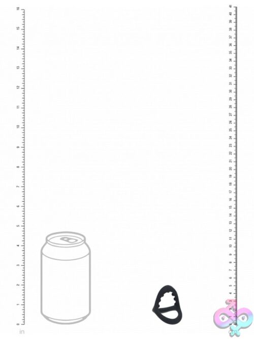 Levelz Soft Bead Grip Silicone Cock &Amp; Ball Ring Black - Image 3